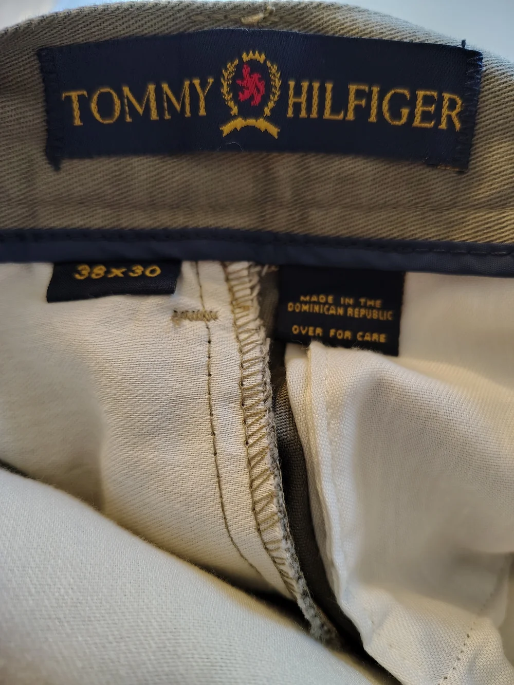 Tommy Hilfiger Men's Olive/Tan Dress Pants